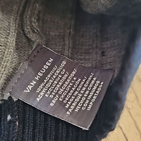 Mens gray and black beanie Van Heusen - Picture 3 of 4
